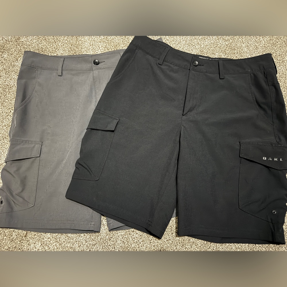 Oakley Black and Gray Men Shorts (2 Pair)